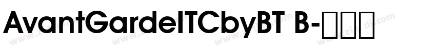 AvantGardeITCbyBT B字体转换